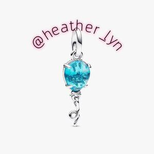 Pandora Blue Murano Glass Balloon Dangle Charm